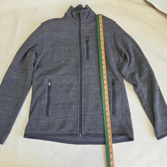 Untuckit Gray Fleece Full Zip Travel Jacket Men's Size Small - Picture 5 of 7